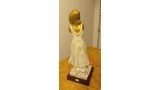 STATUA DONNA ORO  PORCELLANA BARBETTA