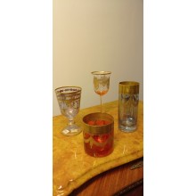 SET 4 BICCHIERI DI CRISTALLO FIRMATI GRIFFE