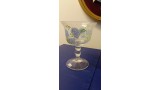 COPPA IN VETRO MURANO FIORI BLU