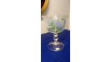 COPPA IN VETRO MURANO FIORI BLU