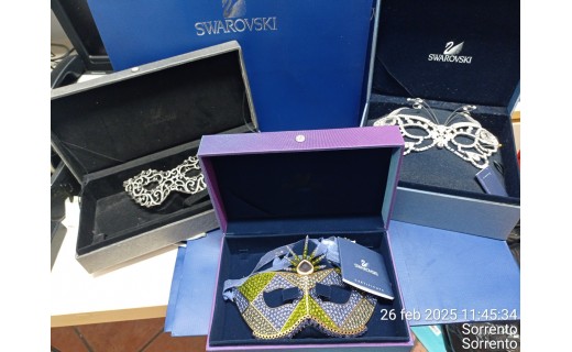 N 3 MASCHERE DA COLLEZIONE SWAROVSKI