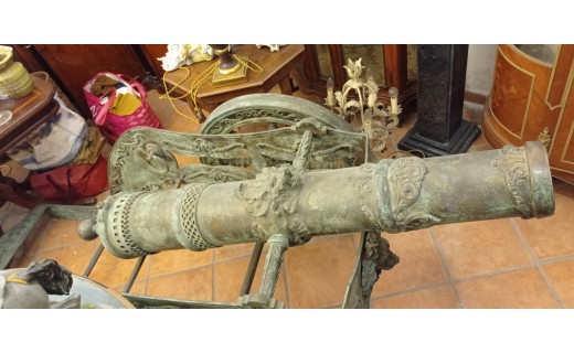 CANNONE IN BRONZO ANNI 80 