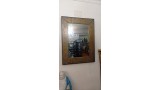 SPECCHIO IN LEGNO E ARGENTO