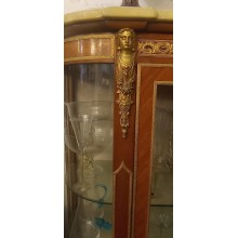 VETRINA LEGNO E MARMO ANNI 70