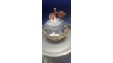 Apple Photo Stand Large Gold Silver Crystal