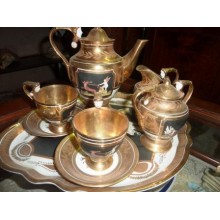 Set Tea porcellana oro